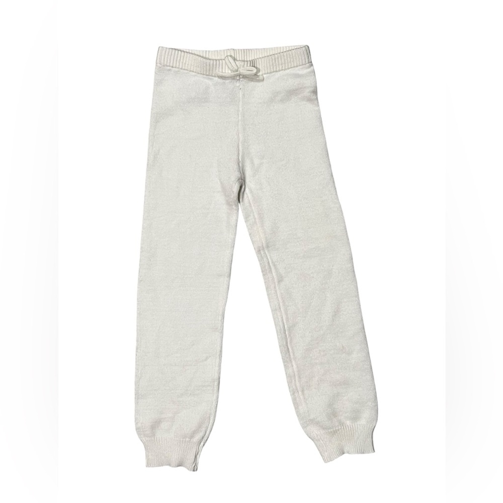 Primark Kids White Knit Jogger Pants 5-6 years - NWOT